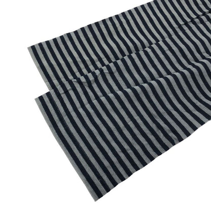 Balenciaga 11aw Paneled Henley Neck Striped Cut & Sewn 273970 Tv977 Gray XS