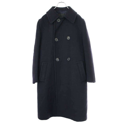Prada 20aw Cashmere Long Coat Sgb619 1uwx Navy 48