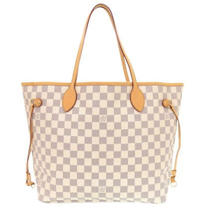 Louis Vuitton Neverfull MM Damier Azure N51107 Tote Bag LV 0666 Louis Vuitton