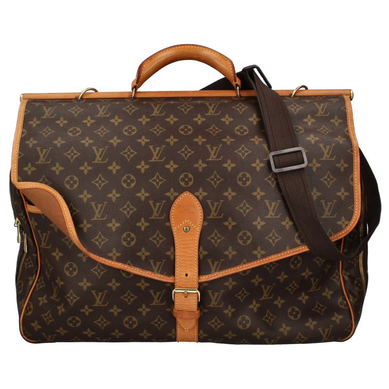 Louis Vuitton Sac Chasse M41140 Monogram Women's Shoulder Bag Brown Excellent