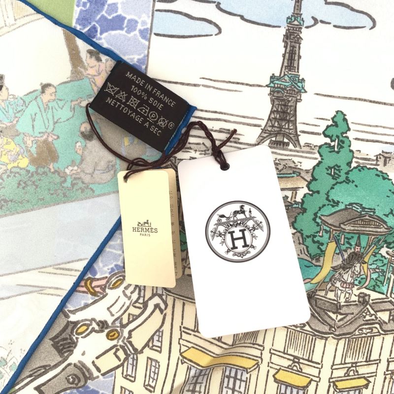 Hermes Carre 90 Les Artisans D'hermes Artisans Scarf 100% Silk