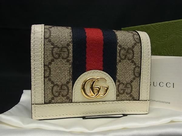 Gucci Sherry Line GG Marmont GG Supreme PVC X Canvas X Leather Wallet