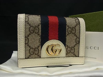 Gucci Sherry Line GG Marmont GG Supreme PVC X Canvas X Leather Wallet