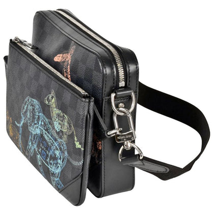 Louis Vuitton Trio Messenger Shoulder Bag Damier Graphite N58040 Black RFID