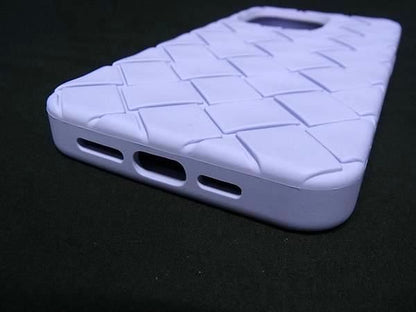 Bottega Veneta Intrecciato Rubber Iphone 14 Promax Case In Purple Fp4695