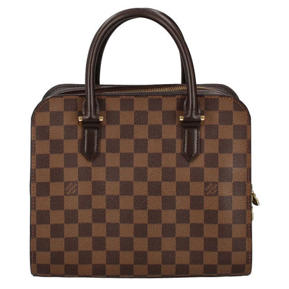 Louis Vuitton Triana N51155 Damier Ladies Handbag Brown Excellent Condition