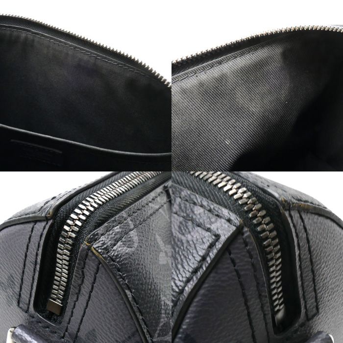 Louis Vuitton City Keepall Shoulder Bag Monogram Eclipse M45936 IC Chip Men's