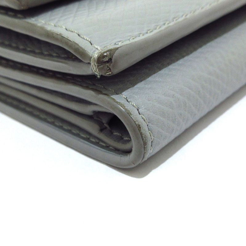 Celine Trifold Folded Compact Wallet Light Blue Leather