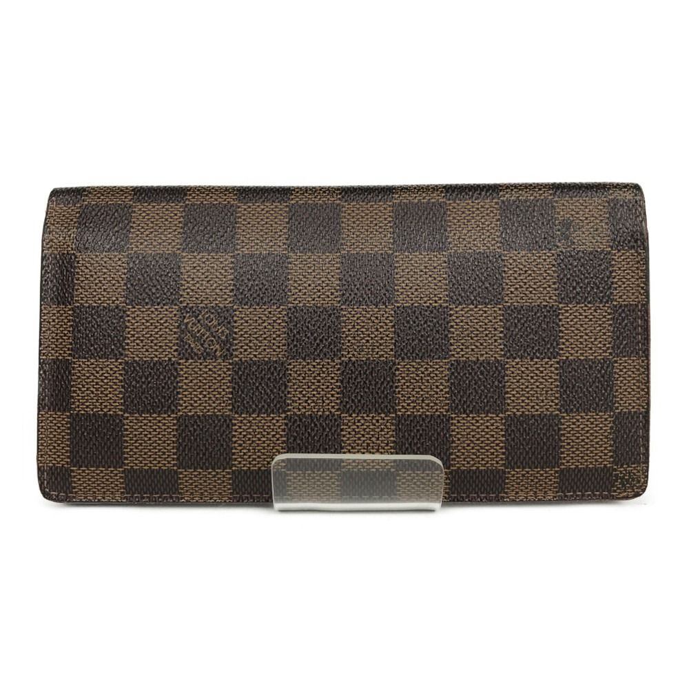 Louis Vuitton Damier Portefeuille/brother Bifold Long Wallet N60017 Brown