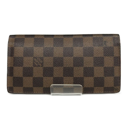 Louis Vuitton Damier Portefeuille/brother Bifold Long Wallet N60017 Brown