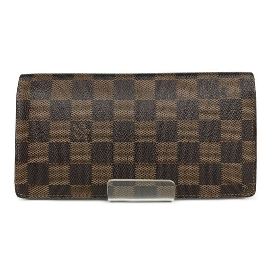 Louis Vuitton Damier Portefeuille/brother Bifold Long Wallet N60017 Brown