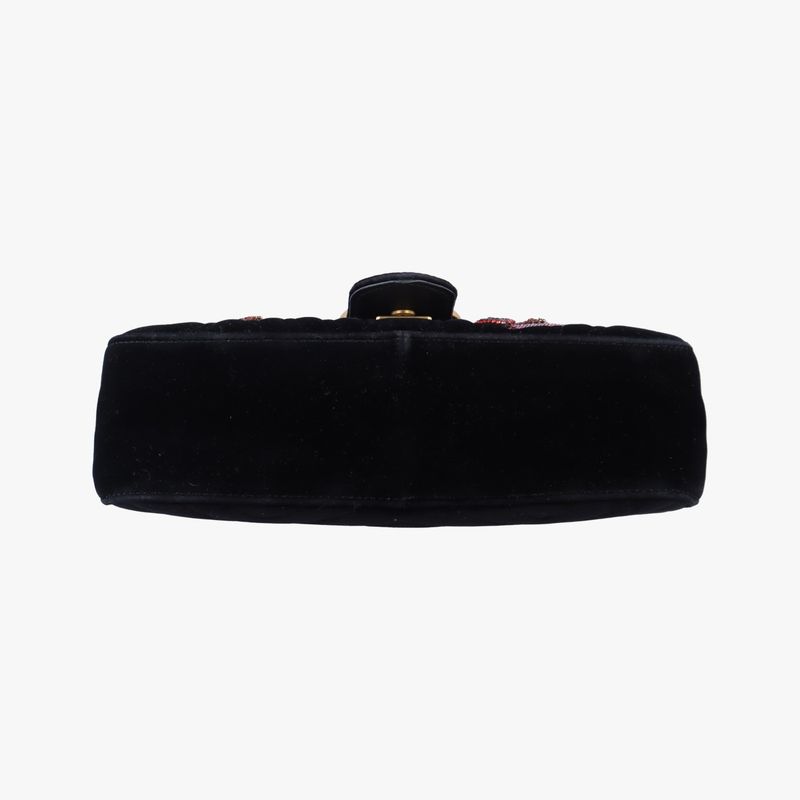 Guccigg Marmont Black Velour 443497 G025329507