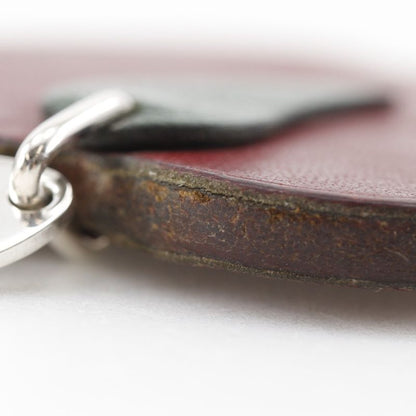 Hermes Apple Motif Key Holder Bagcharm Leather Red Ladies Charm