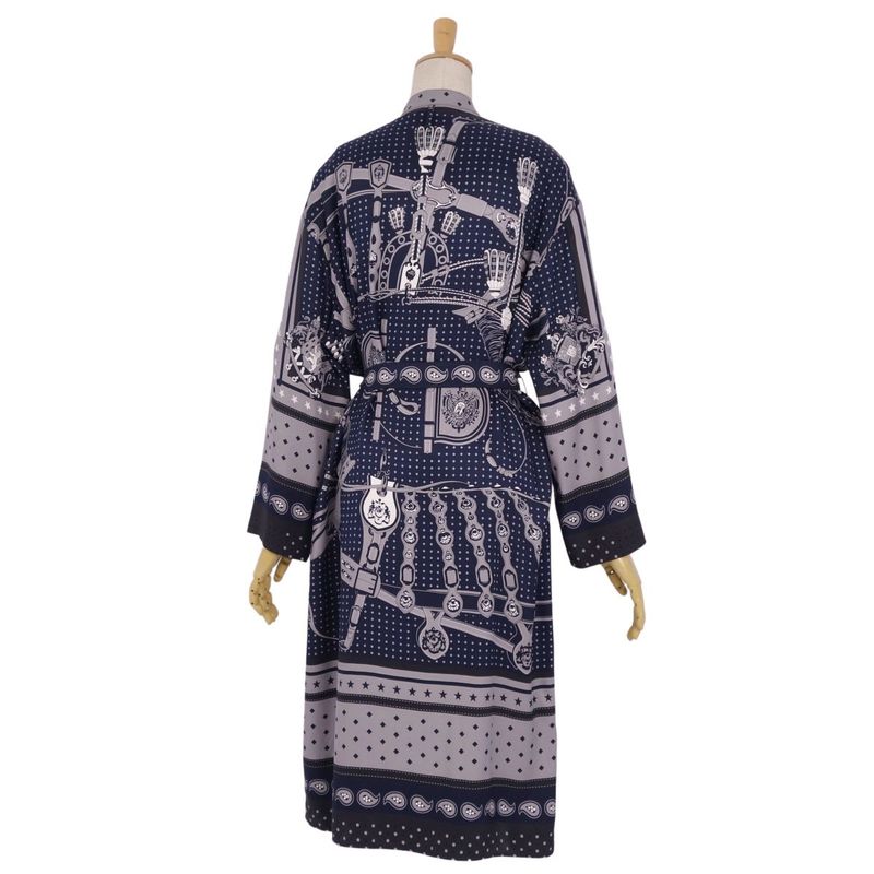 Hermes Dress 22AW Shirt All-over Silk Tote