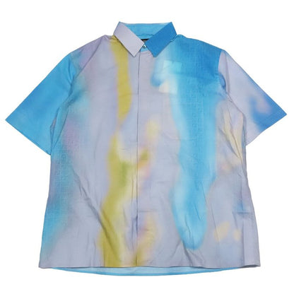 Unused 2021 Fendi Shirt Short Sleeve Total Logo Zucca Pattern Ff Carrigraffi