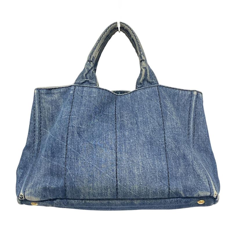 Prada Tote Bag Canapa Blue