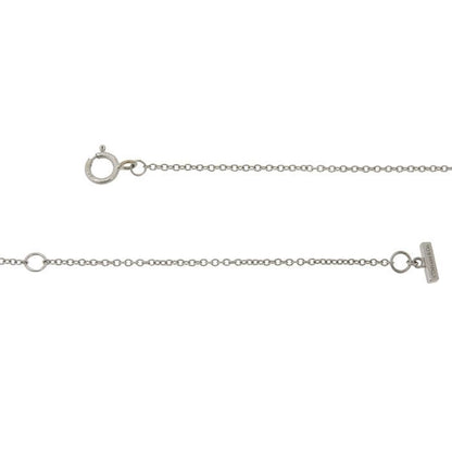 Tiffany & Co T TWO Circle Turquoise Necklace 18K White Gold 750 White Gold