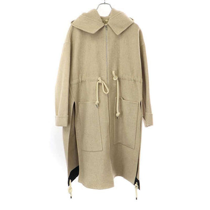 Celine by Phoebe Philo Wool Cashmere Hooded Coat 2 8p17 5955 Beige 34