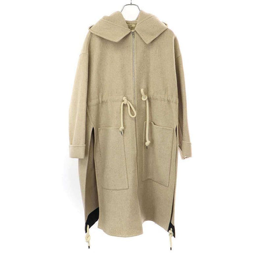Celine by Phoebe Philo Wool Cashmere Hooded Coat 2 8p17 5955 Beige 34