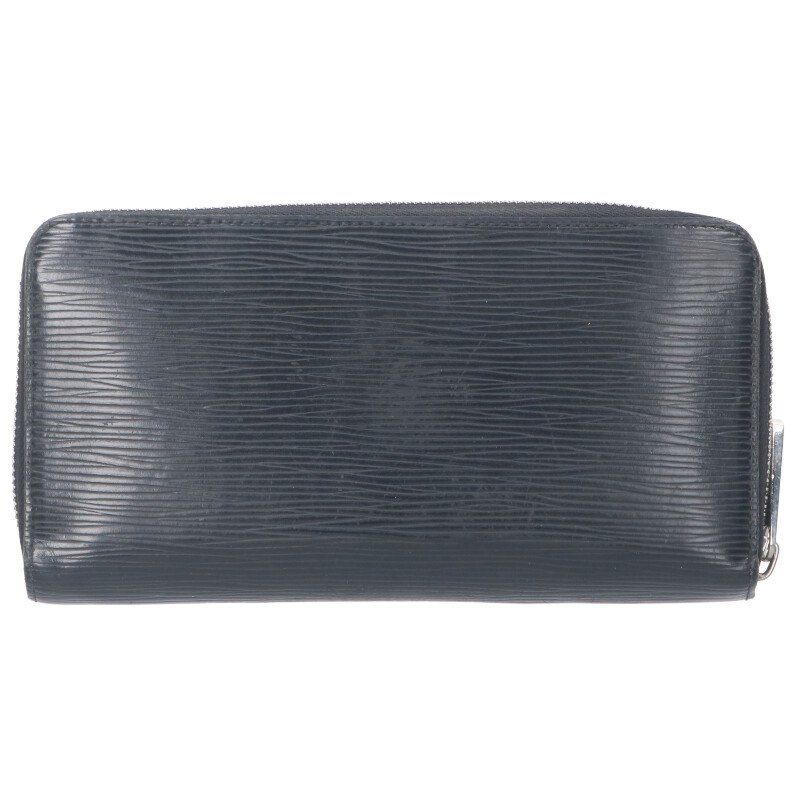 Louis Vuitton M61857 Zippy Wallet Epi Noir Black Round Zip Wallet Men's