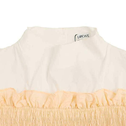 Loewe 20ss Smock Dress Wrinkle Pleats Layered Dress S2106050fa Pinkish & White