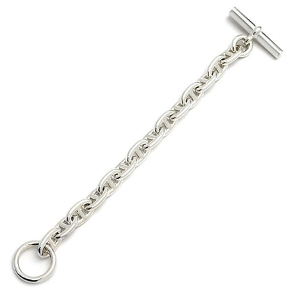Hermes Bracelet Chaine D'ancre MM Silver 925 Silver 14 Frames Star Ring Silver