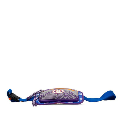 Gucci GG Nylon Belt Bag 752102 Blue Purple Orange Nylon Rubber Men's Gucci