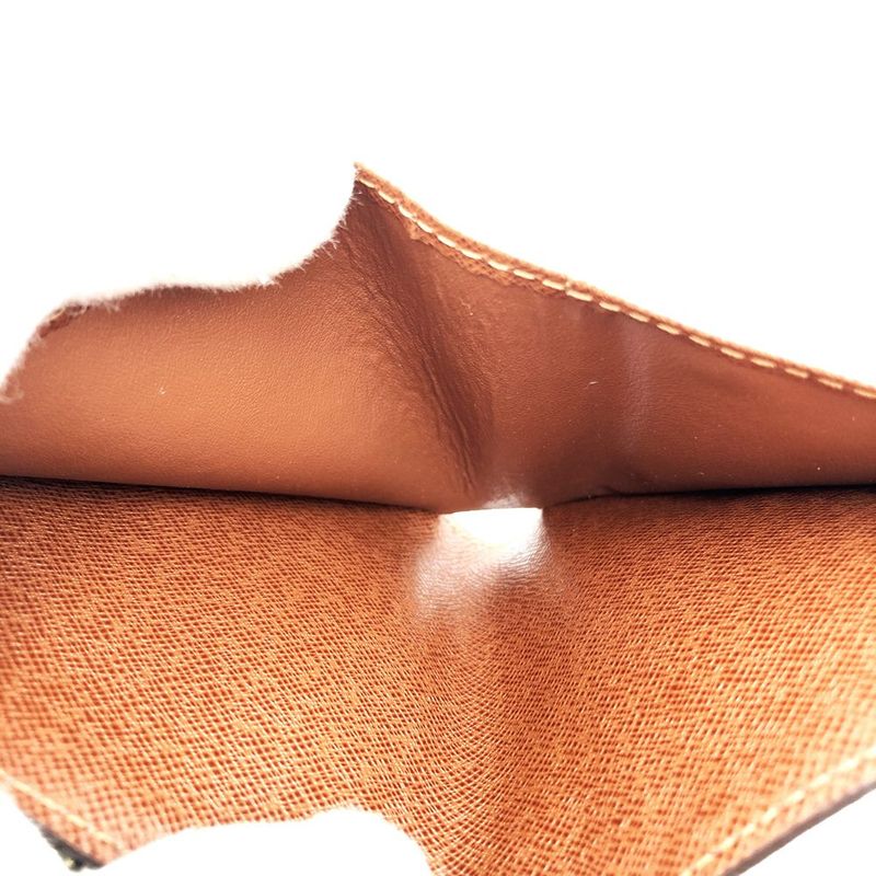 Louis Vuitton M61667 Compact Zip Wallet Brown Monogram Bifold Wallet Ladies Men