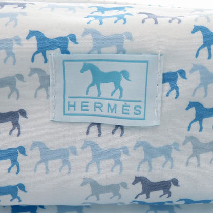 Hermes Cabriole Togo Bag MM Cotton White Blue Water 1009 Pouch Hermes