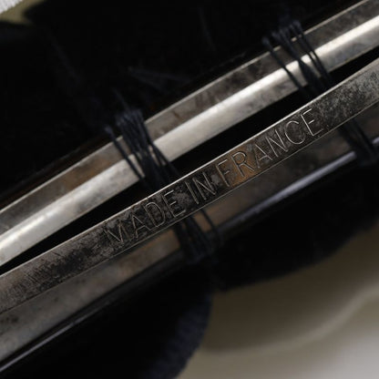 Chanel Camellia Ribbon Velour Black Women's Barrette