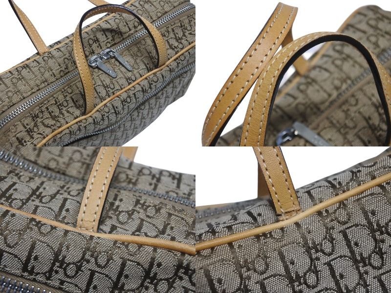 Dior Trotter Mini Andbag Canvas Leather Beige — view 5