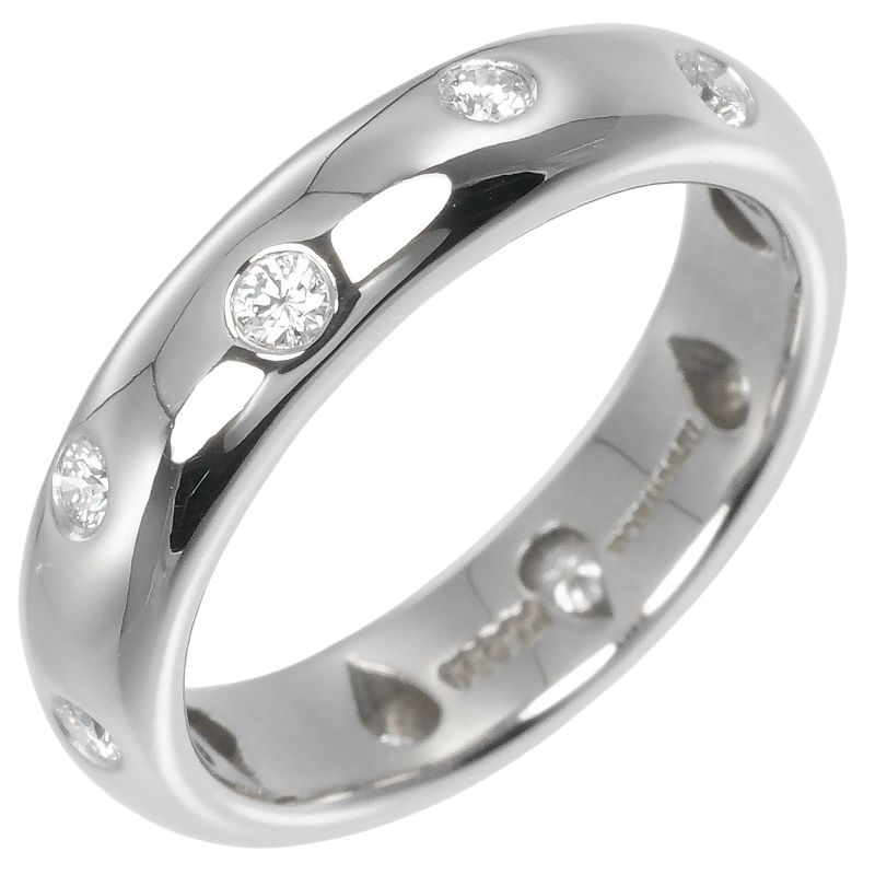 Tiffany & Co Dots Pt950platinum × Diamond 7.5 Ladies 6.7g Ring