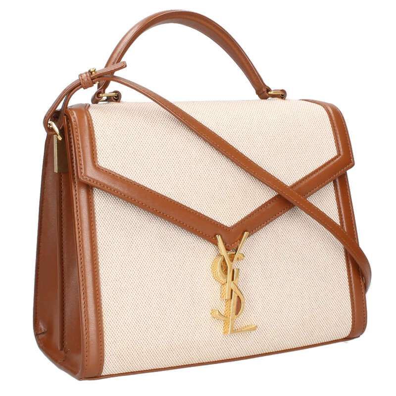 Saint Laurent Paris 623931 Cassandra Canvas Scuff Zar 2 Way Shoulder Bag Women