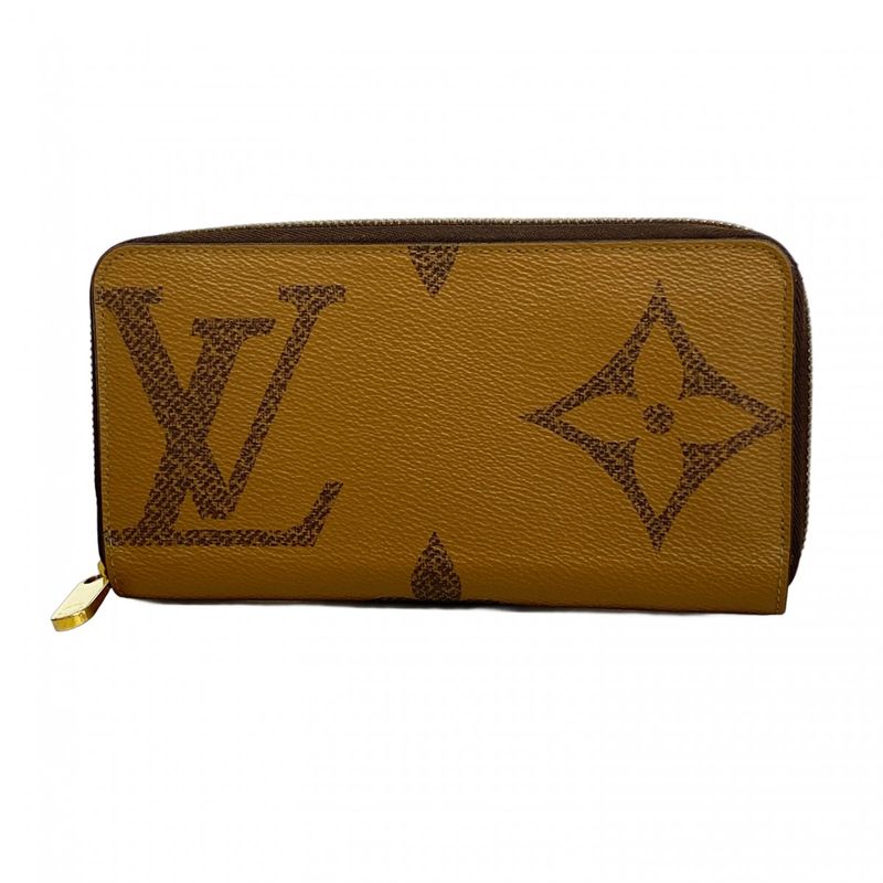 Louis Vuitton Long Wallet Monogram Giant Reverse Zippy Wallet M69353 Brown
