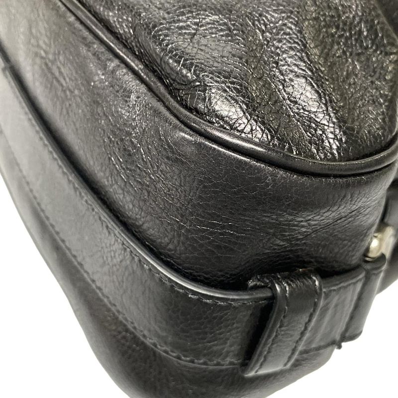 Yvessaint Laurent Rivegauche (ysl) Shoulder Bag Mombasa 105480 Black Leather