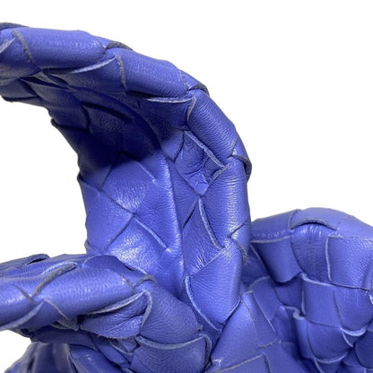 Bottega Veneta Handbag The Twist/maxi Intrecciato Blue Leather