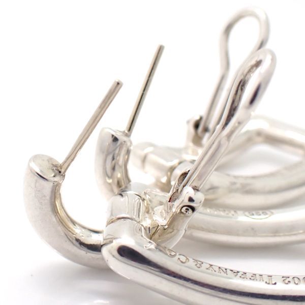 Tiffany & Co Earrings 925 Biscayne Drop Rectangle SV Silver 2002 Tiffany & Co