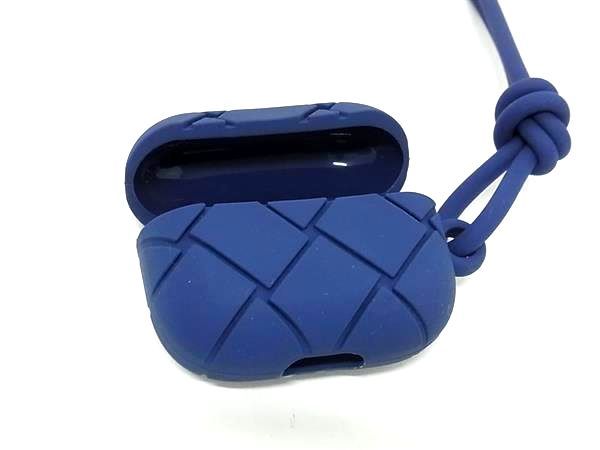 Bottega Veneta Intrecciato Rubber Airpods Pro Case Airpods Pro Case In Navy