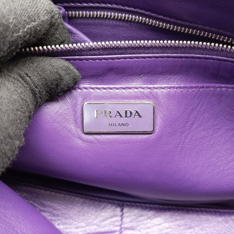 Prada Frenzy Purple Leather Bt097531/o