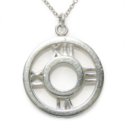 Tiffany & Co Necklace Atlas Open Medallion 925 Silver Approx 3.8g Silver