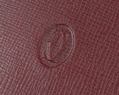 Cartier Long Zipper Wallet With Coin Purse Mastline Calf Bordeaux L3000168