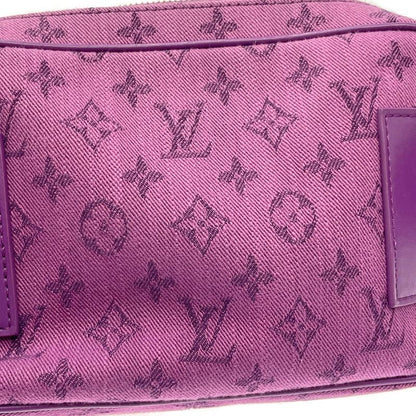 Louis Vuitton M44624 Monogram Denim Bum Bag Outdoor Purple 387337 Body Bag