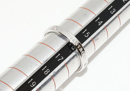 Tiffany & Co Ring Pt950 Diamond 3P (007ct) T&CO Band Ring Flat Band Ring Width