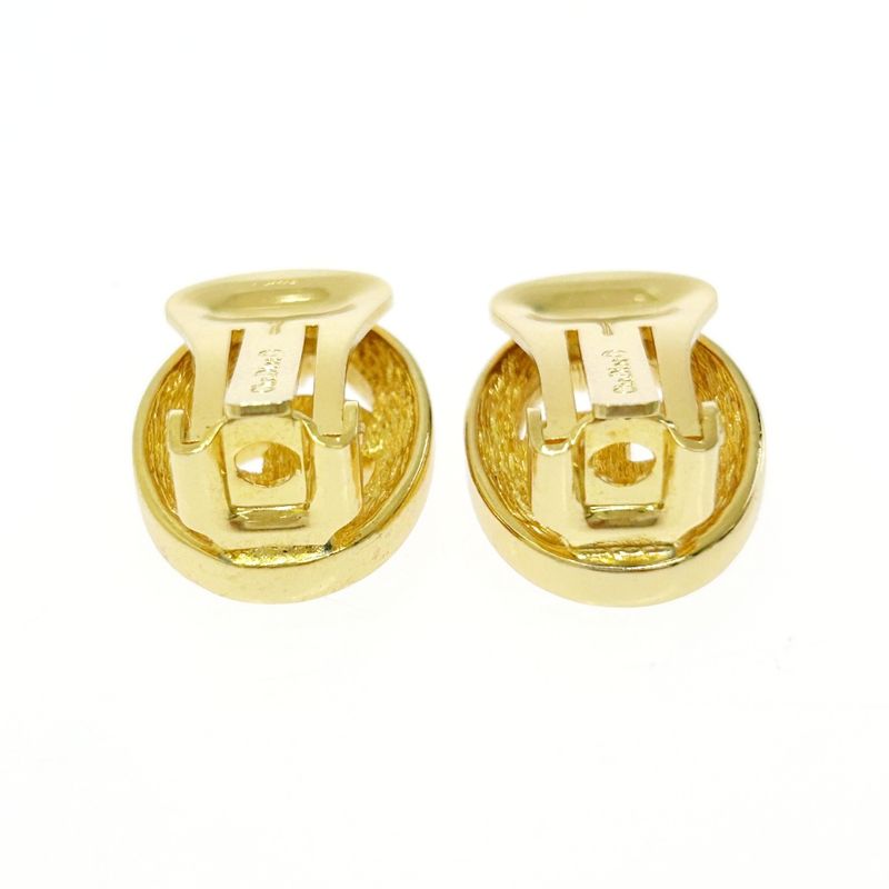 Christian Dior GP Rhinestone CD Logo Earrings Ladies Gold 419038 Earrings