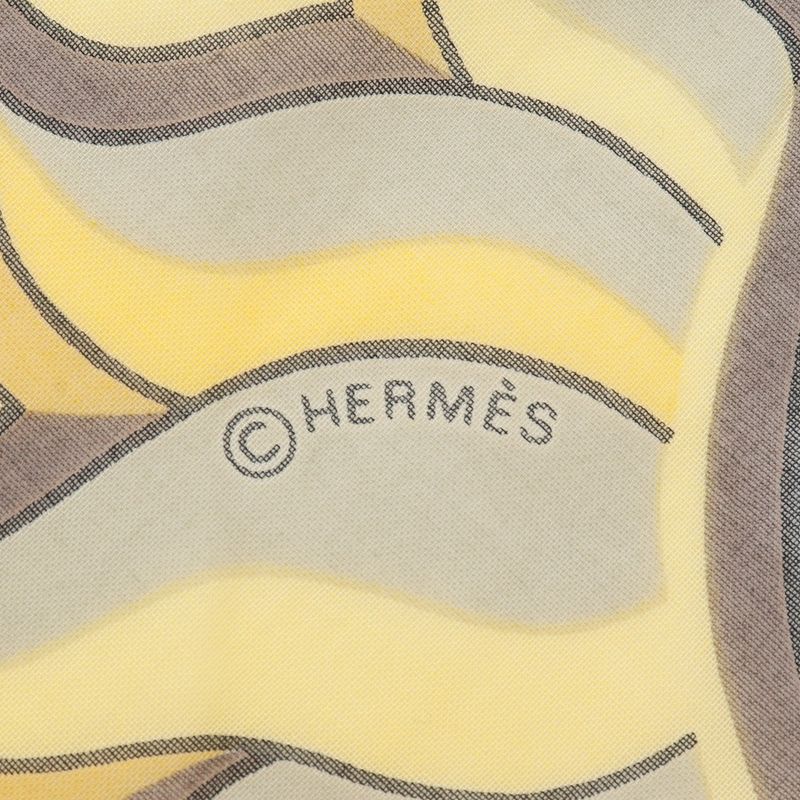 Hermes Pareo Sun Cotton Yellow Women's Stole