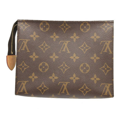 Louis Vuitton Monogram M47544 Poche Toilette 19 Brown Pouch 0581 Louis Vuitton