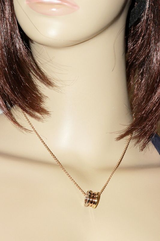 Bulgari Pendant Necklace 18K Yellow Gold 18K White Gold 18K Pink Gold Bzero1