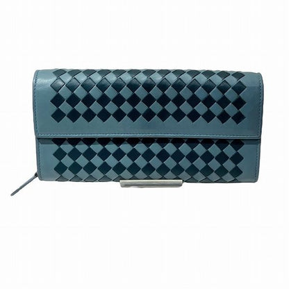 Bottega Veneta Intrecciato Checkered Continental Wallet 150509 Long Wallet