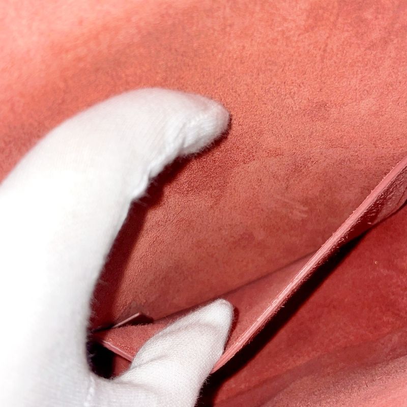 Celine Leather Folco Cuir Triomphe Shoulder Bag Lipstick 408622 Shoulder Bag