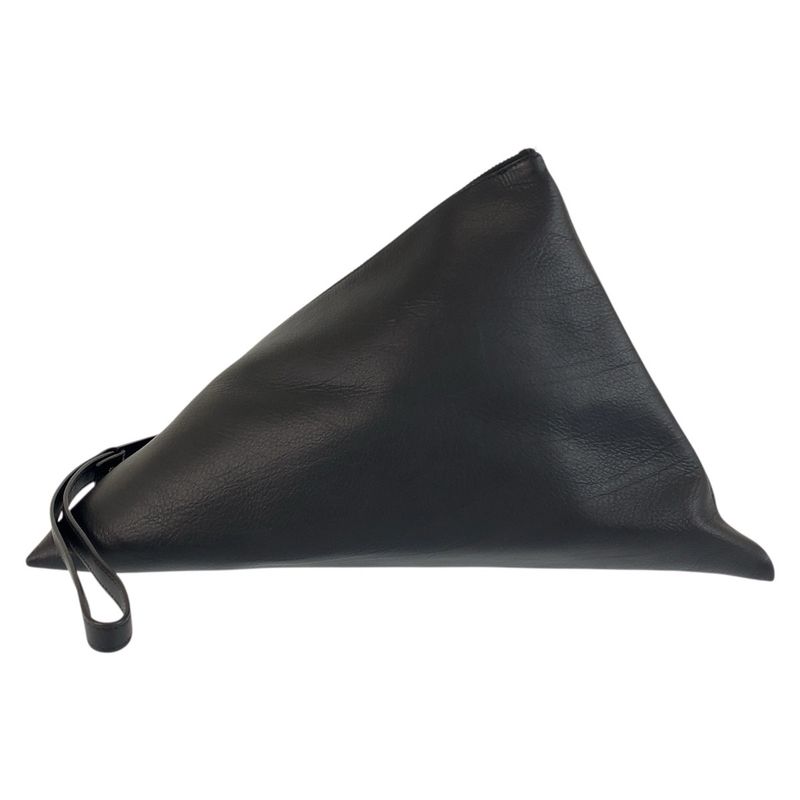 Bottega Veneta Bottega Veneta Triangle Black Leather S02133430p Clutch Bag
